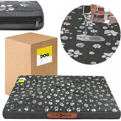 Inny producent Legowisko Dla Psa 100x70x5 cm Wodoodporne Duże XXL Materac z zamkiem - Szare Łapki Inny producent Legowisko Dla Psa 100x70x5 cm Wodoodporne Duże XXL Materac z zamkiem - Szare Łapki