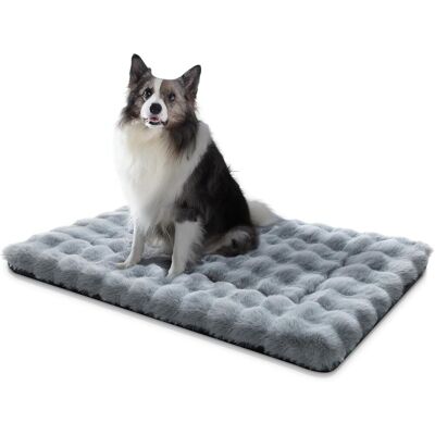Inny producent Legowisko dla psa antypoślizgowe puszyste miękkie i ciepłe 107 x 71cm Szare Inny producent Legowisko dla psa antypoślizgowe puszyste miękkie i ciepłe 107 x 71cm Szare