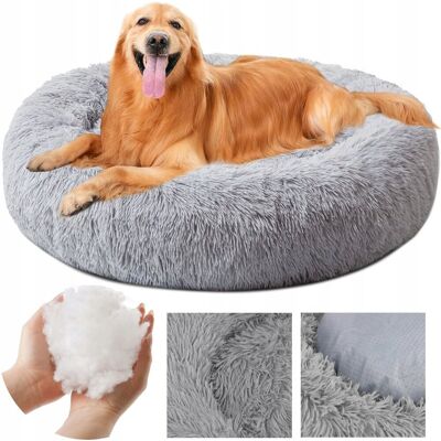 DOGGURU Legowisko Dla Psa i Kota Miękka Włochata Poduszka Shaggy XL 110 cm - Szary DOGGURU Legowisko Dla Psa i Kota Miękka Włochata Poduszka Shaggy XL 110 cm - Szary