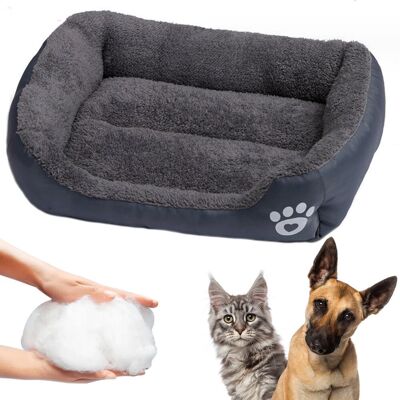 Okazeo Legowisko dla psa kota duża kanapa szare łóżko miękki kojec poduszka sofa Okazeo Legowisko dla psa kota duża kanapa szare łóżko miękki kojec poduszka sofa
