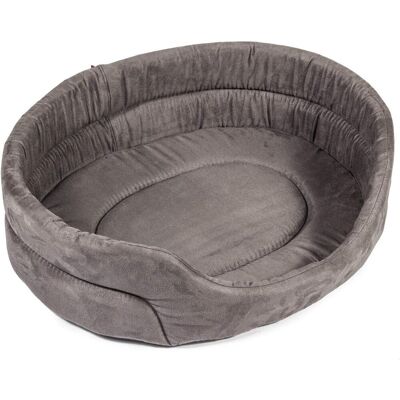 Butikzoo Legowisko dla psa kota Mata dla Psa Materac Posłanie Buba Szare Alcantara 43x36 R1 Butikzoo Legowisko dla psa kota Mata dla Psa Materac Posłanie Buba Szare Alcantara 43x36 R1