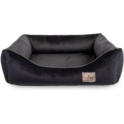 Butikzoo Legowisko dla psa kota Mata dla Psa Posłanie Kanapa Velvet Premium Czarne S Butikzoo Legowisko dla psa kota Mata dla Psa Posłanie Kanapa Velvet Premium Czarne S
