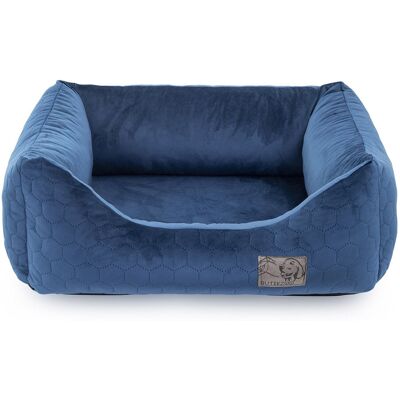 Butikzoo Legowisko dla psa kota Mata dla Psa Posłanie Kanapa Velvet Premium Granatowe XXL Butikzoo Legowisko dla psa kota Mata dla Psa Posłanie Kanapa Velvet Premium Granatowe XXL