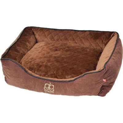 Butikzoo Legowisko dla psa kota Mata dla Psa Posłanie Kanapa Velvet Premium Thermo Brązowa L Butikzoo Legowisko dla psa kota Mata dla Psa Posłanie Kanapa Velvet Premium Thermo Brązowa L