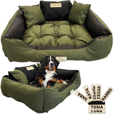 Unbranded - 75x65 - Khaki Codura - M - Łóżko dla zwierząt Unbranded - 75x65 - Khaki Codura - M - Łóżko dla zwierząt