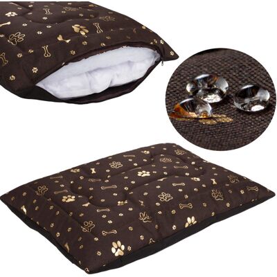 Welsti - PillowBed Brązowy - L 100x70 - Legowisko dla zwierząt Welsti - PillowBed Brązowy - L 100x70 - Legowisko dla zwierząt