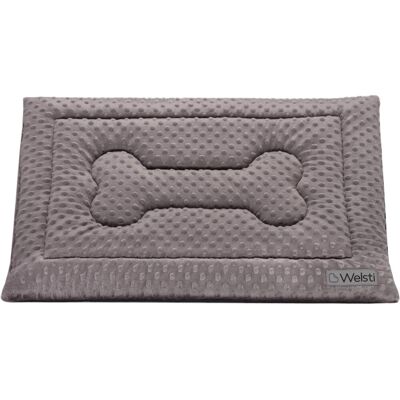 Legowisko dla psa, mata dla psa do samochodu Welsti szara minky XL 130x90 dla dużego psa Legowisko dla psa, mata dla psa do samochodu Welsti szara minky XL 130x90 dla dużego psa