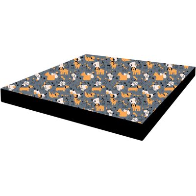 Arco Design Legowisko - Materac Squar Grey Dogs 60X60X5 Cm Arco Design Legowisko - Materac Squar Grey Dogs 60X60X5 Cm