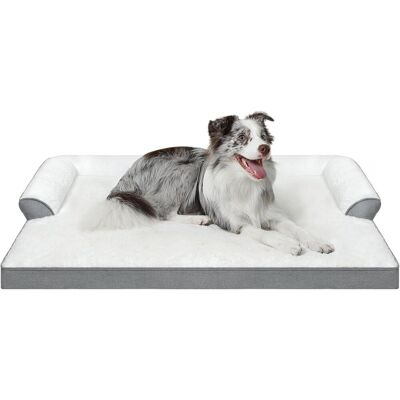 Akuku Legowisko ortopedyczne dla psa kanapa sofa maty dla psów duże szare L 89 cm Akuku Legowisko ortopedyczne dla psa kanapa sofa maty dla psów duże szare L 89 cm