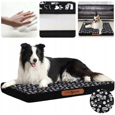 DOGGURU LEGOWISKO ORTOPEDYCZNE DLA PSA WODOODPORNE MATERAC XL 100x70x8 CM Z ZAMKIEM DOGGURU LEGOWISKO ORTOPEDYCZNE DLA PSA WODOODPORNE MATERAC XL 100x70x8 CM Z ZAMKIEM