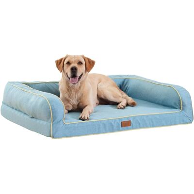 brak danych LEGOWISKO ORTOPEDYCZNE KANAPA SOFA ŁÓŻKO DLA PSA BŁĘKITNE DUŻE 91x71x23 cm brak danych LEGOWISKO ORTOPEDYCZNE KANAPA SOFA ŁÓŻKO DLA PSA BŁĘKITNE DUŻE 91x71x23 cm