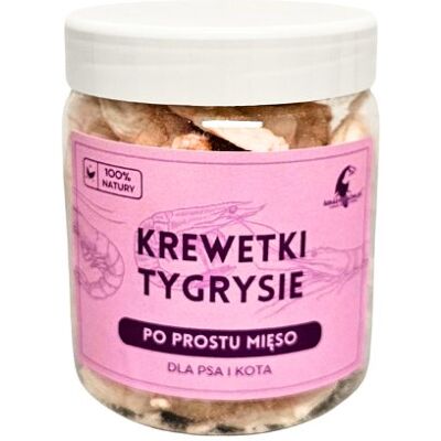 Liofilizowane krewetki tygrysie 200g dla psa i kota witamina B3 i B12 ZDROWY PRZYSMAK Liofilizowane krewetki tygrysie 200g dla psa i kota witamina B3 i B12 ZDROWY PRZYSMAK