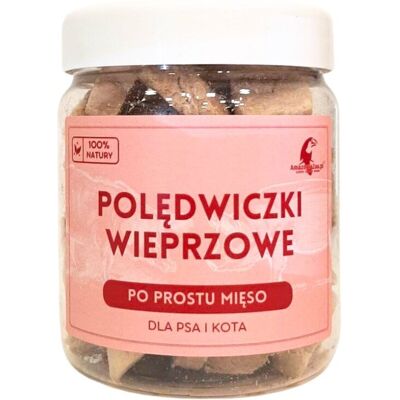 Inny producent Liofilizowane polędwiczki wieprzowe 80g dla psa i kota najchudsza część wieprzowiny alergia ZDROWY PRZYSMAK 80g Inny producent Liofilizowane polędwiczki wieprzowe 80g dla psa i kota najchudsza część wieprzowiny alergia ZDROWY PRZYSMAK 80g