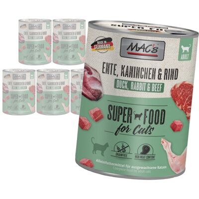MAC's 6x800g Bezzbożowa Mokra Karma Dla Kota Kaczka Królik Wołowina MAC's 6x800g Bezzbożowa Mokra Karma Dla Kota Kaczka Królik Wołowina