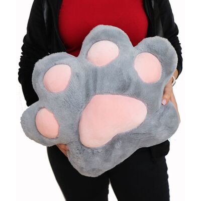 Towar Na Festyny Maskotka Poduszka Kocia Łapka Kota Szara 50Cm Na Dzień Dziecka Towar Na Festyny Maskotka Poduszka Kocia Łapka Kota Szara 50Cm Na Dzień Dziecka