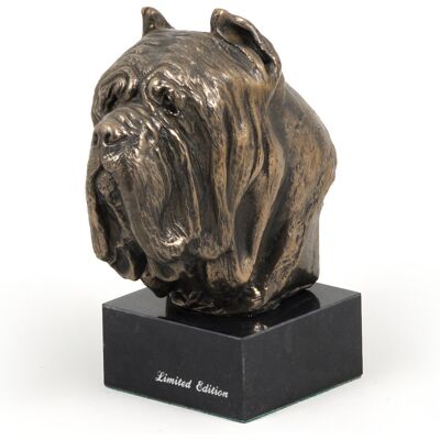 ART Mastif neapolitański, Neapolitan mastiff, Mastino napoletano - statuetka psa, popiersie na kamiennej podstawie, rzeźba, trofeum na wystawę psów mark.. ART Mastif neapolitański, Neapolitan mastiff, Mastino napoletano - statuetka psa, popiersie na kamiennej podstawie, rzeźba, trofeum na wystawę psów mark..