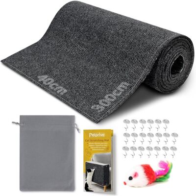 Inny producent Mata Do Drapania Dla Kota 300x40cm Drapak Z Zabawką 20 Mocowań CZARNA Inny producent Mata Do Drapania Dla Kota 300x40cm Drapak Z Zabawką 20 Mocowań CZARNA