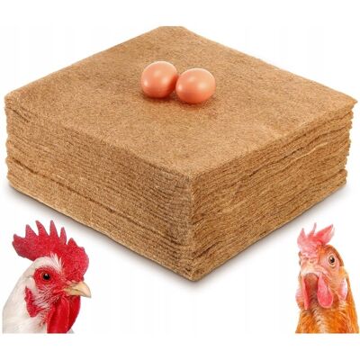 ZREE Mata do GNIAZD dla KUR GĘSI KRÓLIKÓW KACZEK SŁOMA STRZECHA 10szt 30x30cm ZREE Mata do GNIAZD dla KUR GĘSI KRÓLIKÓW KACZEK SŁOMA STRZECHA 10szt 30x30cm