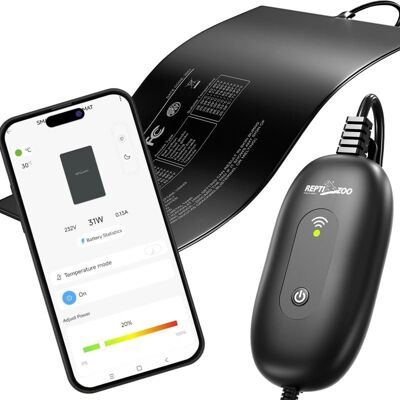 Mata grzewcza sterowana aplikacją do terrarium, Repti-Zoo Smart WiFi Heat Mat 23W, 20x30 Mata grzewcza sterowana aplikacją do terrarium, Repti-Zoo Smart WiFi Heat Mat 23W, 20x30