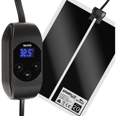 MATA GRZEWCZA Z TERMOSTATEM LCD - Terrario Amarillo 20W MATA GRZEWCZA Z TERMOSTATEM LCD - Terrario Amarillo 20W