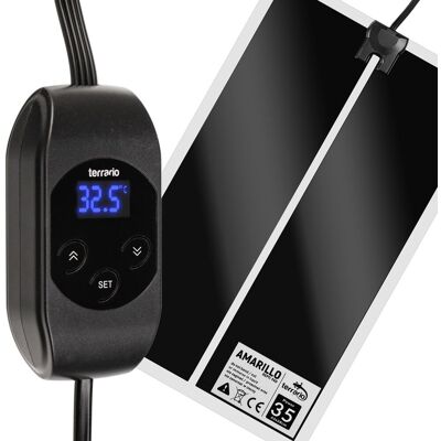 MATA GRZEWCZA Z TERMOSTATEM LCD - Terrario Amarillo 35W MATA GRZEWCZA Z TERMOSTATEM LCD - Terrario Amarillo 35W
