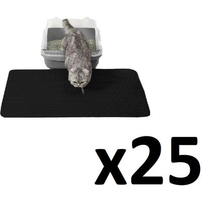 Inny producent Mata pod Kuwetę 60x45cm - czarna x 25 Inny producent Mata pod Kuwetę 60x45cm - czarna x 25