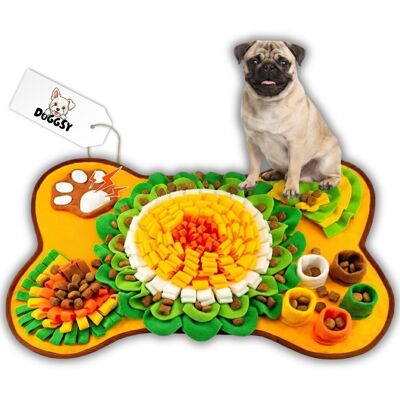 DOGGSY Mata Węchowa Dla Psa, Zabawka Slowfood Edukacyjna Na Smaczki - Kolorowa DOGGSY Mata Węchowa Dla Psa, Zabawka Slowfood Edukacyjna Na Smaczki - Kolorowa