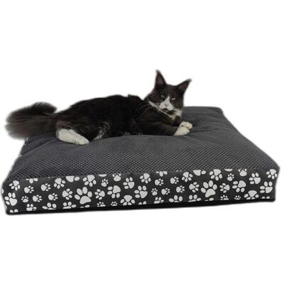 Inny producent Materac prostokątny w białe łapki 80x60, Cukierek, wys 15 cm Inny producent Materac prostokątny w białe łapki 80x60, Cukierek, wys 15 cm