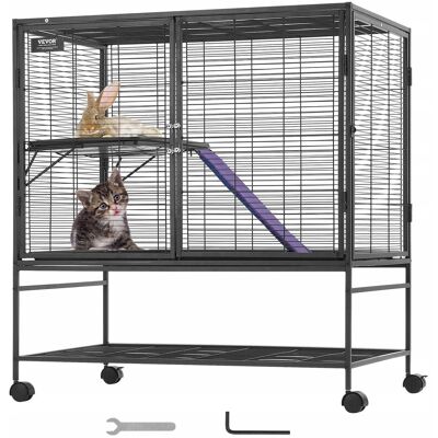 Vevor Metalowa klatka dla małych zwierząt 100 cm Vevor Metalowa klatka dla małych zwierząt 100 cm