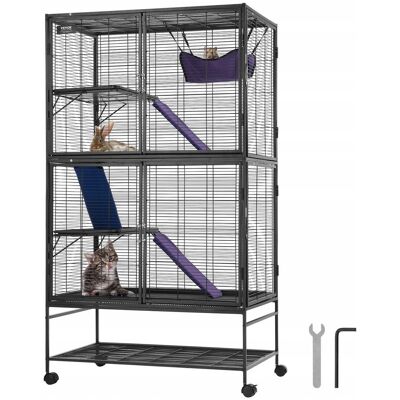 Vevor Metalowa Klatka dla Małych Zwierząt 164 cm Vevor Metalowa Klatka dla Małych Zwierząt 164 cm