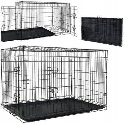 FUNFIT Metalowa klatka dla psa kota wielofunkcyjna kenelowa kojec transporter xxxl FUNFIT Metalowa klatka dla psa kota wielofunkcyjna kenelowa kojec transporter xxxl