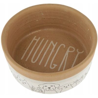 Miska ceramiczna Hungry, biały-brązowy, 1750 ml, Kerbl Miska ceramiczna Hungry, biały-brązowy, 1750 ml, Kerbl