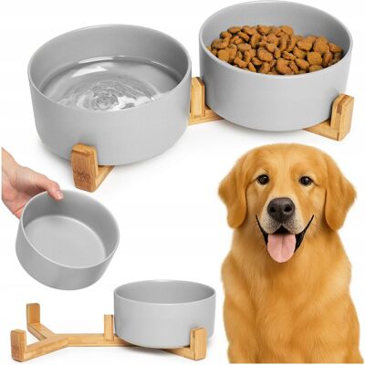 Inny producent Miska Ceramiczna Podwójna Psa Kota 2X850Ml Dwie Miski Ceramiczne Podstawa Inny producent Miska Ceramiczna Podwójna Psa Kota 2X850Ml Dwie Miski Ceramiczne Podstawa