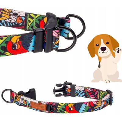 MOCNA OBROŻA dla dużego psa rottweiler seter alaskan L/XL 30 mm Ukory WZÓR MOCNA OBROŻA dla dużego psa rottweiler seter alaskan L/XL 30 mm Ukory WZÓR