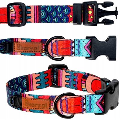 MOCNA OBROŻA dla PSA 25 mm REGULOWANA 34-40 cm M / L KOLOROWA SETER uKory MOCNA OBROŻA dla PSA 25 mm REGULOWANA 34-40 cm M / L KOLOROWA SETER uKory