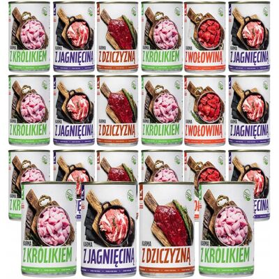 inna (Inny) MOKRA KARMA DLA PSA 24 x 400g. MIELONKA MIĘSNA W PUSZCE TUF TUF MIX 9,6 kg inna (Inny) MOKRA KARMA DLA PSA 24 x 400g. MIELONKA MIĘSNA W PUSZCE TUF TUF MIX 9,6 kg