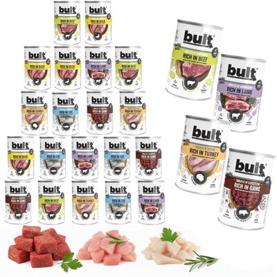 Mokra Karma Dla Psa Bult Puszki Mix Smaków 20 + 4 Gratis! 24x400g Mokra Karma Dla Psa Bult Puszki Mix Smaków 20 + 4 Gratis! 24x400g