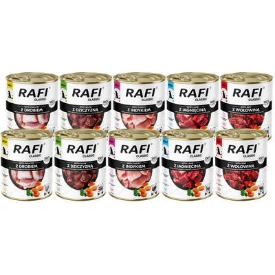 Mokra Karma Dla Psa Rafi Classic Mix Smaków Zestaw 10 X 800 G Mokra Karma Dla Psa Rafi Classic Mix Smaków Zestaw 10 X 800 G