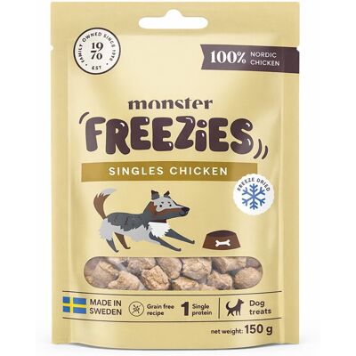Monster Cable Dog Treats Freezies Chicken 150g Liofilizowany Naturalny Przysmak Dla Psa z Kurczaka Monster Cable Dog Treats Freezies Chicken 150g Liofilizowany Naturalny Przysmak Dla Psa z Kurczaka