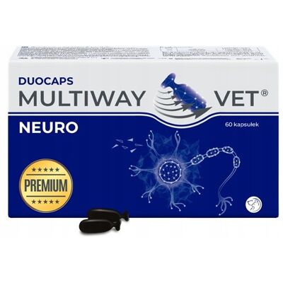 MULTIWAY VET Multiway Neuro wspomaganie układu nerwowego psów i kotów 60 kapsułek MULTIWAY VET Multiway Neuro wspomaganie układu nerwowego psów i kotów 60 kapsułek