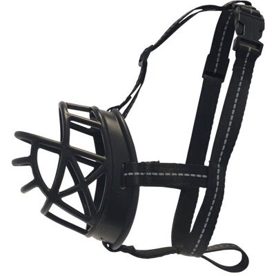 Muzzle comfort Nobby - plastikowo, nylonowy z pianką EVA kaganiec dla psa XS (6cm/22,5cm) czarny Muzzle comfort Nobby - plastikowo, nylonowy z pianką EVA kaganiec dla psa XS (6cm/22,5cm) czarny
