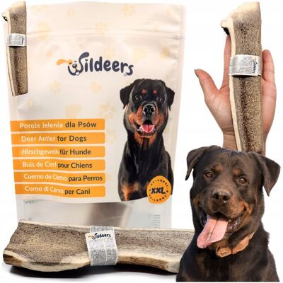Naturalny gryzak dla psa z poroża jelenia szlachetnego Rozmiar XXL (113-184 g, 19-21 cm) EASY SOFT / Wildeers Naturalny gryzak dla psa z poroża jelenia szlachetnego Rozmiar XXL (113-184 g, 19-21 cm) EASY SOFT / Wildeers