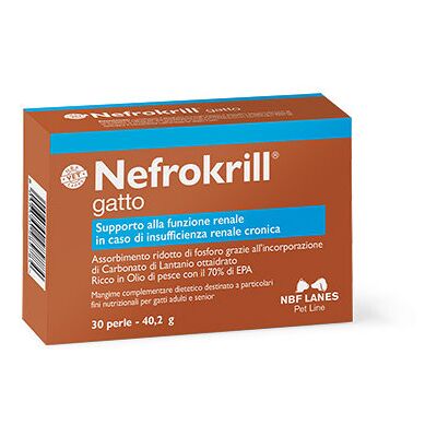 NBF Lanes Nefrokrill Produkt weterynaryjny dla Kotów - 30 Miękkich Kapsułek NBF Lanes Nefrokrill Produkt weterynaryjny dla Kotów - 30 Miękkich Kapsułek