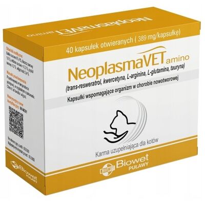 BIOWET NeoplasmaVet Amino 40 kaps.kapsułki Twist-off BIOWET NeoplasmaVet Amino 40 kaps.kapsułki Twist-off