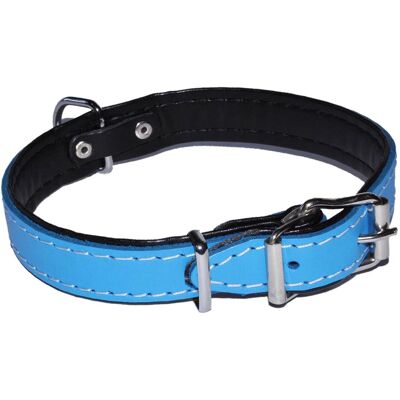 sarcia.eu Niebieska, skórzana obroża dla psa 22mm/53cm sarcia.eu Niebieska, skórzana obroża dla psa 22mm/53cm