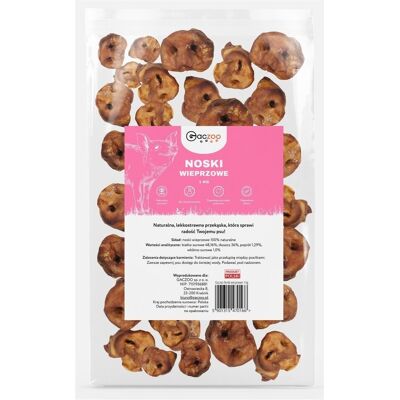 Noski Wieprzowe przysmak dla psa 1 kg GACZOO 100% naturalny gryzak Noski Wieprzowe przysmak dla psa 1 kg GACZOO 100% naturalny gryzak