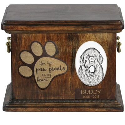 Nowofundland, Nowofoundland, Wodołaz - skrzynia pamiątkowa psa, personalizowana skrzynia ze zdjęciem, skrzynia ze zdjęciem psa marki Art-Dog Nowofundland, Nowofoundland, Wodołaz - skrzynia pamiątkowa psa, personalizowana skrzynia ze zdjęciem, skrzynia ze zdjęciem psa marki Art-Dog