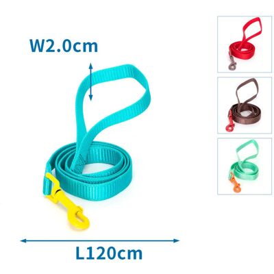 NOBLEZA Nylonowa Smycz Dla Psa Rozmiar M 2*l120cm Jednobarwna Plecionka NOBLEZA Nylonowa Smycz Dla Psa Rozmiar M 2*l120cm Jednobarwna Plecionka