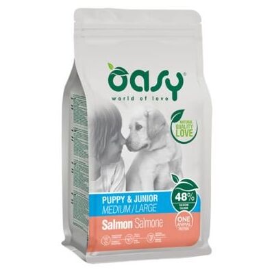 Oasy Łosoś karma dla szczeniąt i młodych psów - Średni & Duży Oasy Łosoś karma dla szczeniąt i młodych psów - Średni & Duży