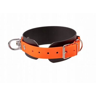 Obroża BIOTHANE 50mm Czarno-Pomarań 4WILD 38-52cm Obroża BIOTHANE 50mm Czarno-Pomarań 4WILD 38-52cm